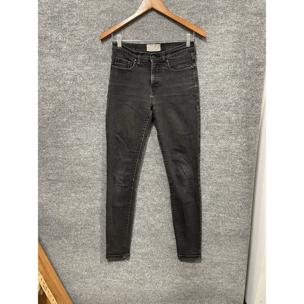 Everlane Black Mid Rise Skinny Ankle Jeans 29” Inseam Casual Size 27 Tall Womens